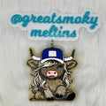 Highland Cow Trucker Hat Car Freshie  
