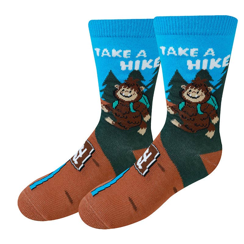 Take a Hike Bigfoot (Youth) Socks
